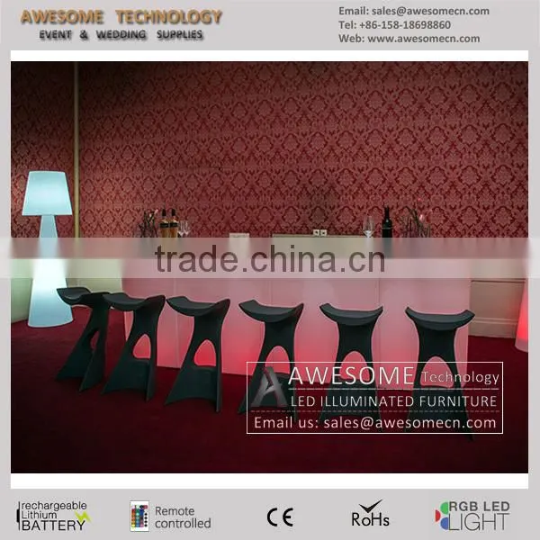 Led lighting modular jumbo bar table / bar counter set