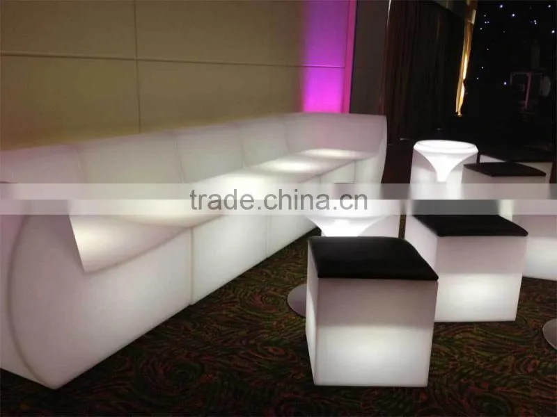 LED Plastic Glowing Table/Rechargeable LED Glowing Table