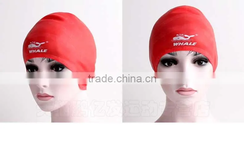 Custom silicone swim cap swim customized company logo for long hair swim cap