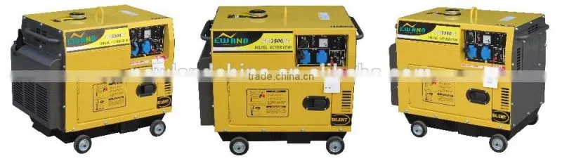 220V50hz electric start 100% copper 186FA 5kva silent diesel generator price