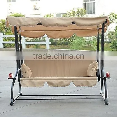Customized garden swing chair outdoor beige chair for leisure for hot sale