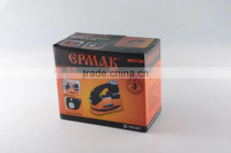 S80325 12V Car Auto DC tire pump / tyre inflator / car air compressor with LED light oil free