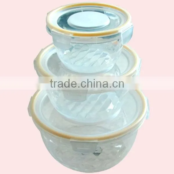 Round Airtight Plastic Promotional Container With Lid