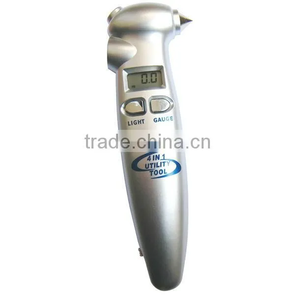4 in 1 Car Digital Tire Pressure Gauge