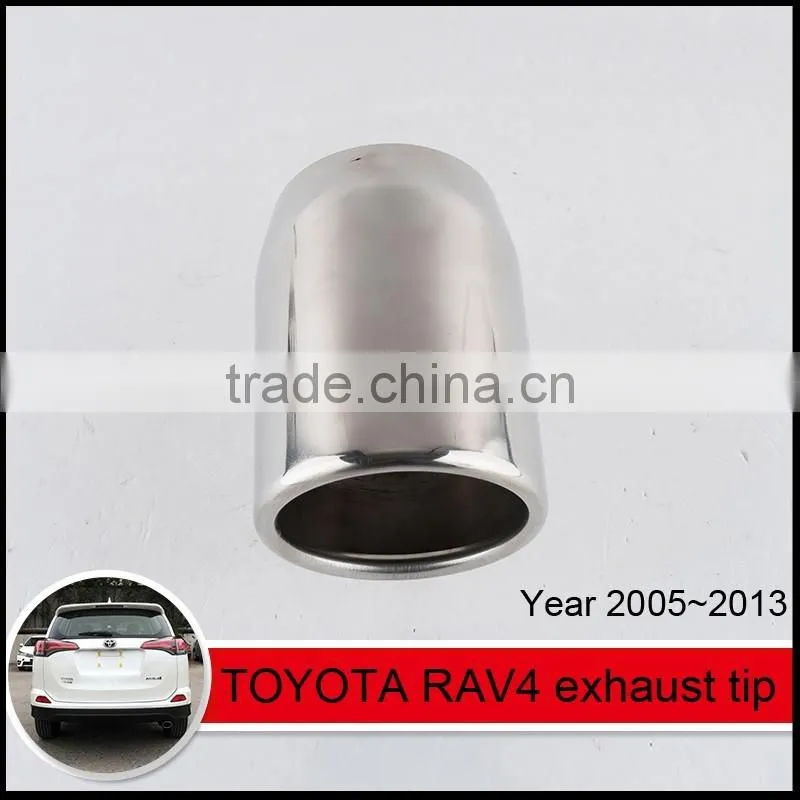 auto tuning stainless muffler tip in exhaust pipe for TOYOTA RAV4
