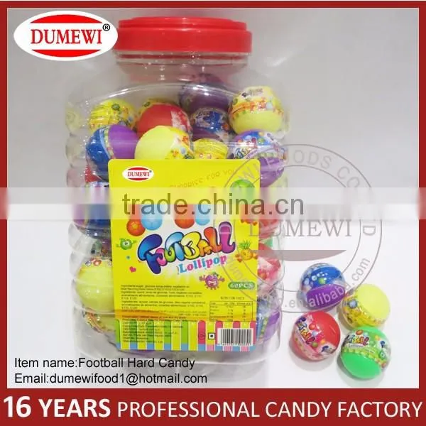 Fruity Lollipop Football Hard Candy