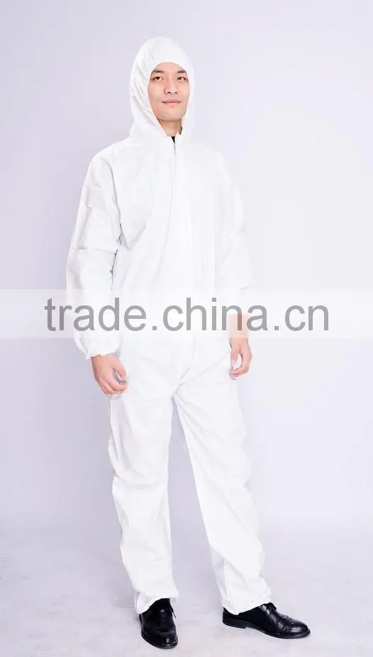 Chemical liquid (EN368) and blood (ASTM F1670) penetration resistance coverall
