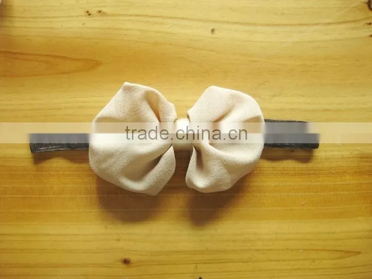 satin ribbon flower headband for kids hair accessories