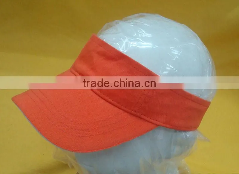 personal design promotinal customized 100% cotton sports sun visor sport cap