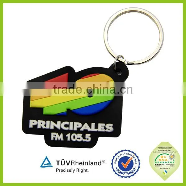 Sales promotion gift custom foaming rubber keyring