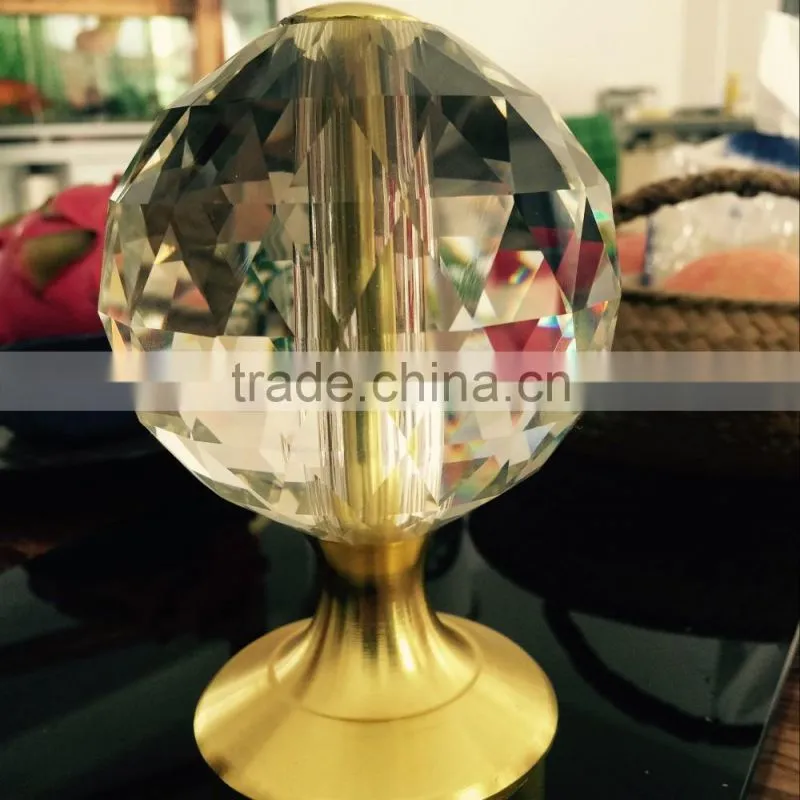 Home decor delicate crystal golf ball glass ball