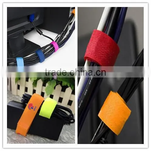 Belt Buckle Hook and Loop Strap for Wire Tightening
