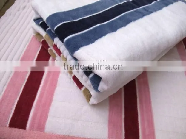 100 Cotton luxury soft absorbent striped beach towels