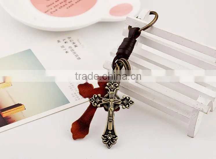 Pop Cross Custom Leather Key Holder/Punk Keyring & Key Ring Dubaa 2016