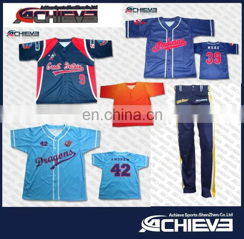 2017 OEM Cheap Custom Baseball Jerseys ,Professional Team Training Baseball Jeraeys Shirts