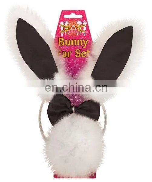 All in pink rabbit ear headband softtextile hair headbands for baby girls BH2055
