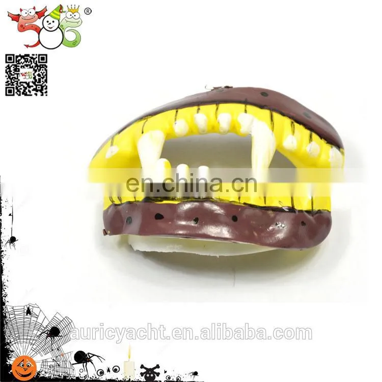 Multicolor funny Halloween plastic false teeth toy