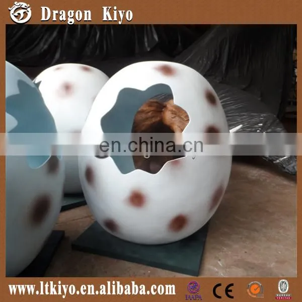 2016 growing realistic FRP dinosaur egg for park
