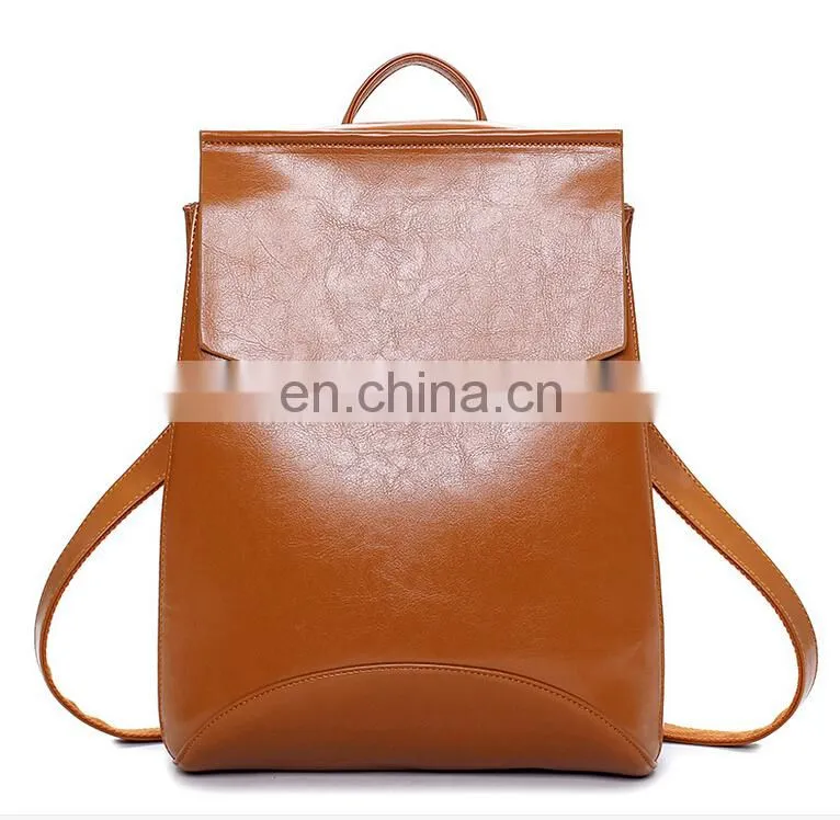 Fashion leisure backpack pu trend all-match backpack