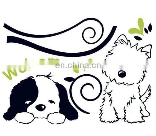 Dog Design Vinyl wall sticker