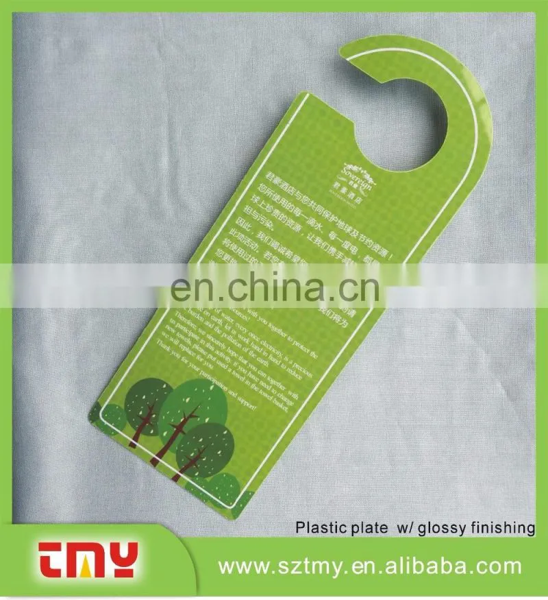 Eco-friendly hotel room door pvc hangers