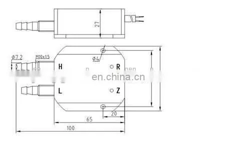 IP18 differential pressure gauge cheap differential sensor