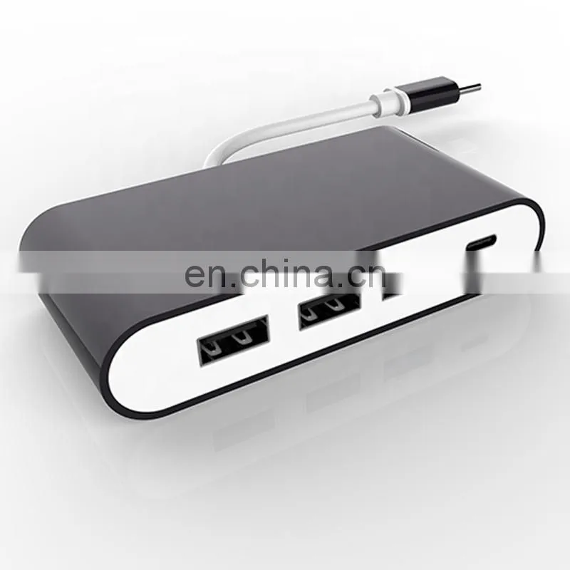 aluminium alloy PVC 4 in 1 usb 2.0 type c adapter
