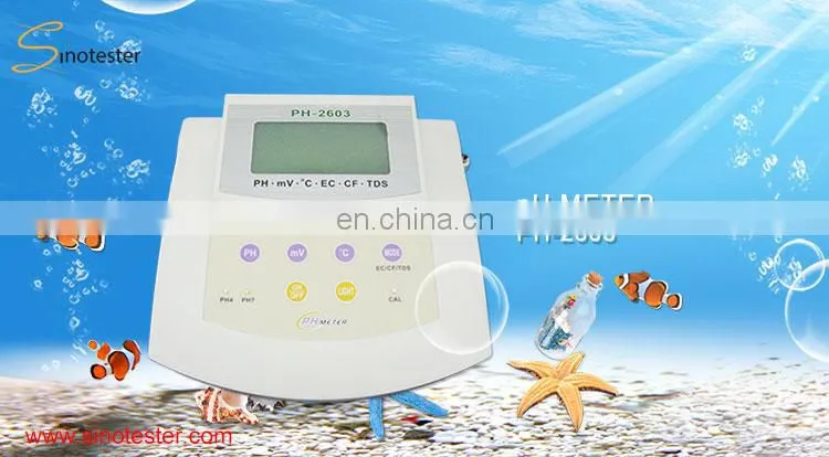 CE confirm Desktop Precision ph/orp/Lab Salinity Meter for water
