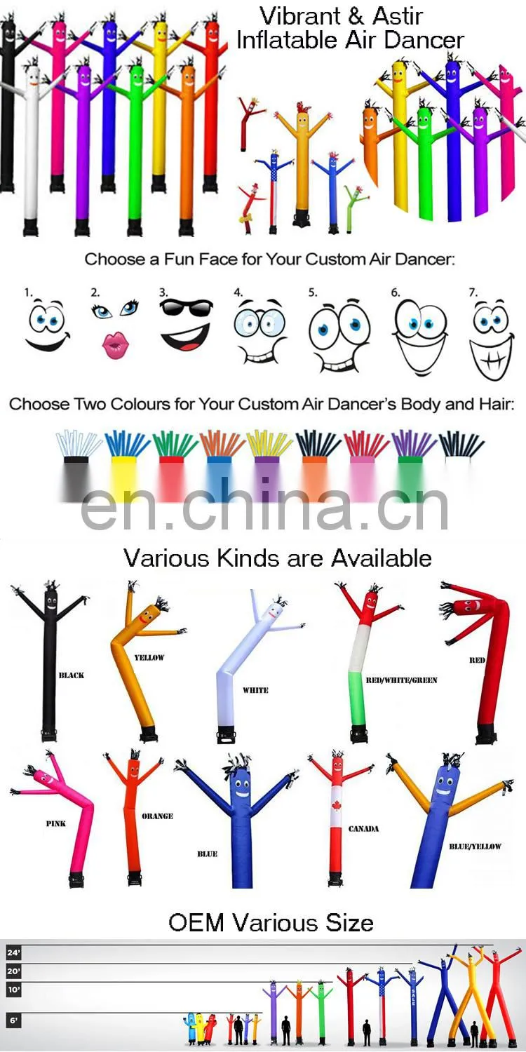 Custom advertising inflatable air dancer / Inflatable sky dancer / Inflatable dancing inflatable advertising tube man