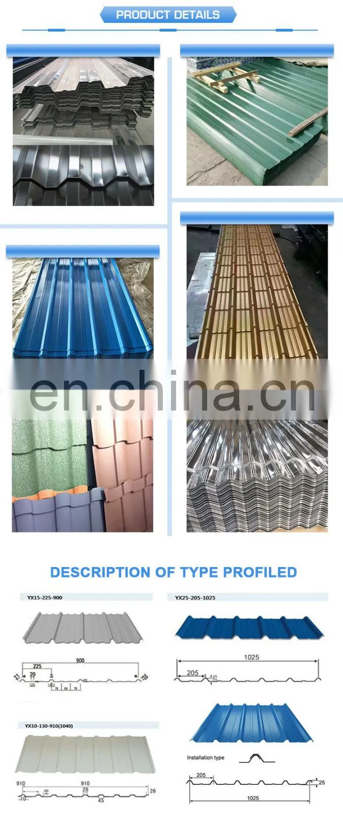 Trade Assurance DX51D SGCC Cold Rolled Technique and corrugated Galvanized wave sheet
