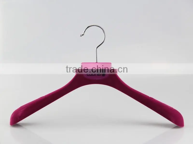 hot red plastic hanger velvet coat hanger