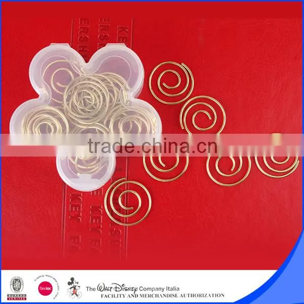 Metal iron wire gold circle clips