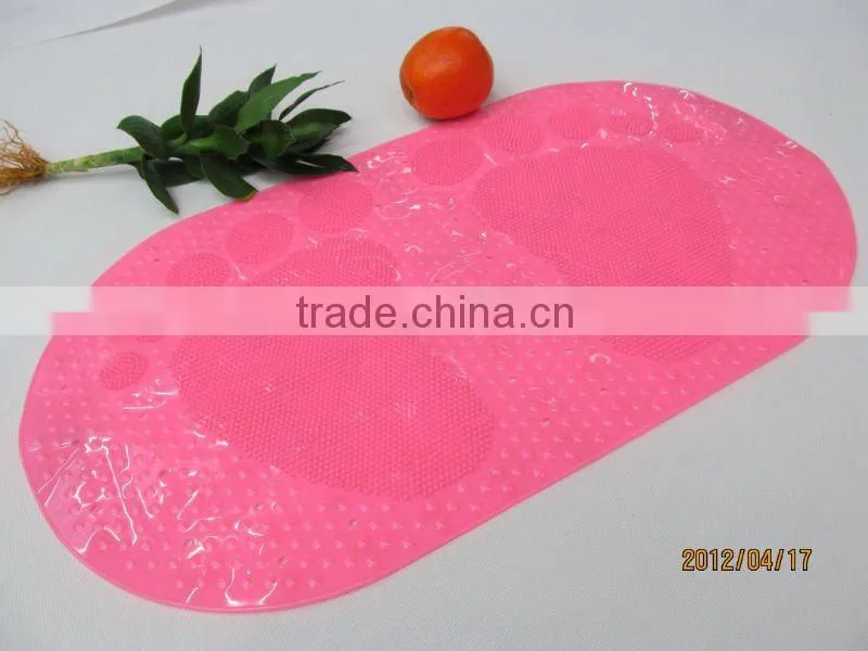 Foot shape bath mat plastic spike mat