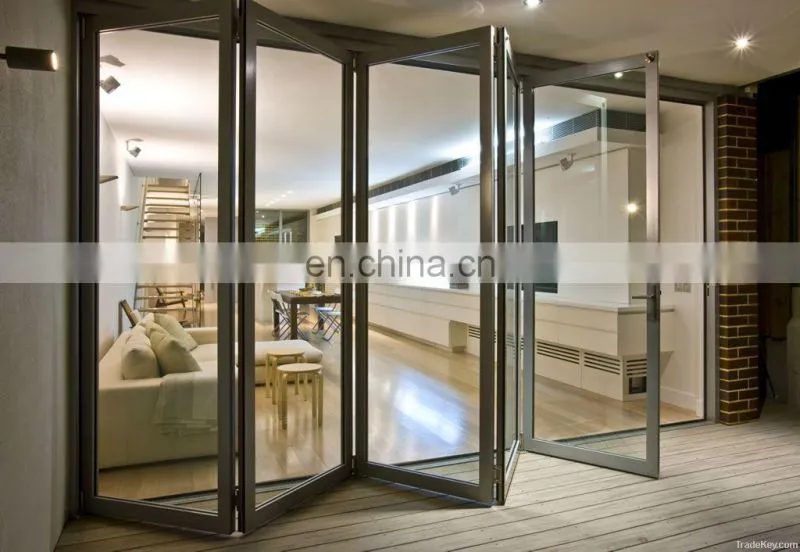 High quality Product Warranty Soundproof Aluminum Glass Windows Shades Security folding window