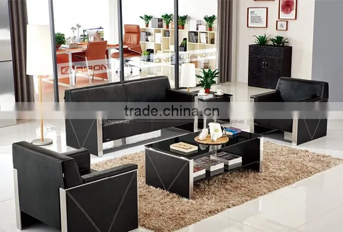 livingroom cheap and nice design stainless steel tea table with black glass