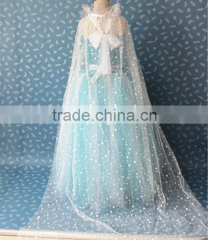 2014 hot selling custom made elsa princess dress costume for party