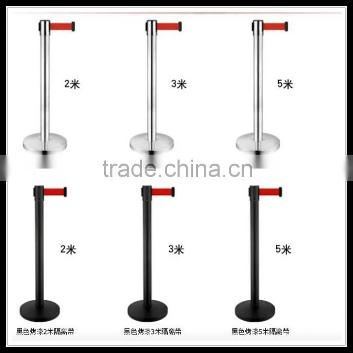 Stainless Barriers stand with retractable belt