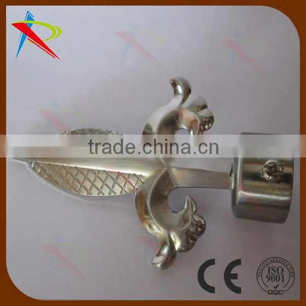 sword shape 28mm curtain pole finial