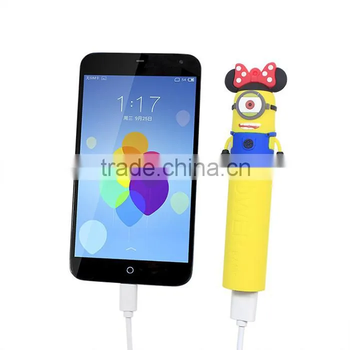 2600mAh PVC power bank cartoon avenger power bank for mobile phone