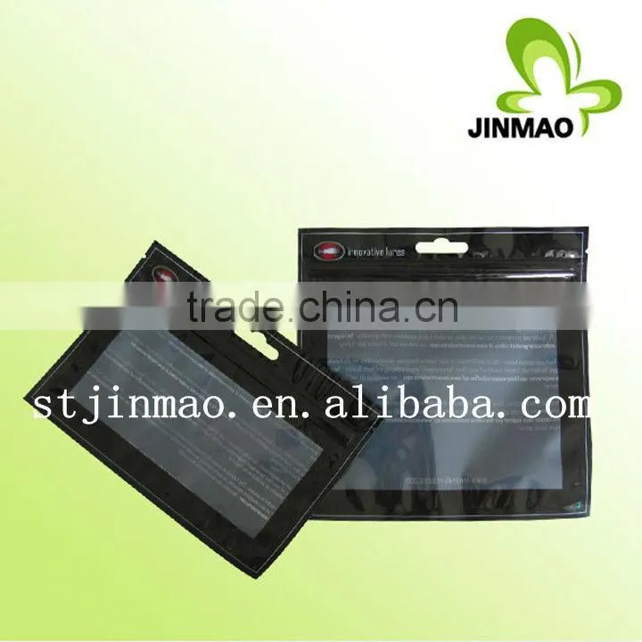 Printed OPP punch hole plastic bag on the header for packing