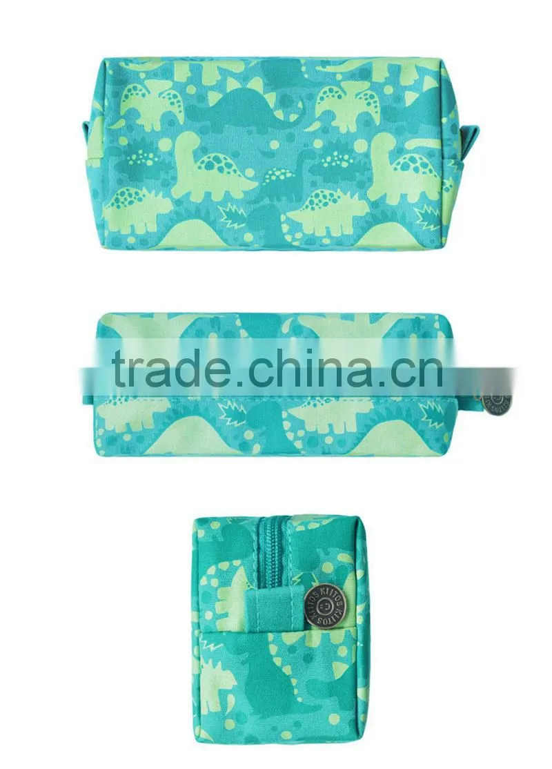 Square printed cartoon makeup bags waterproof hanging toiletry bag cute makeup bags