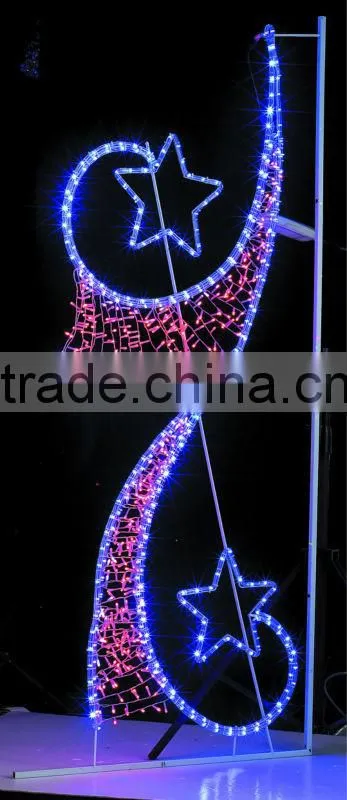 Christmas street light decorations for outdoor