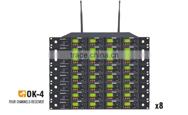 karaoke microphone/multi-channel wireless microphone/4 channels wireless microphone