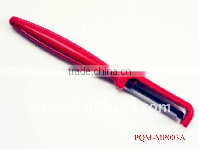 Eco-friendly red plastic apple peeler 003A