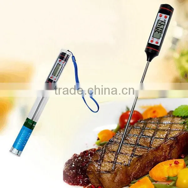 2015 Amazon Hot Digital Cooking Food Probe Meat Kitchen BBQ meat Thermometer microwave meat thermometer factory wholesale