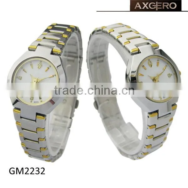 king quartz stainless steel watch for couples