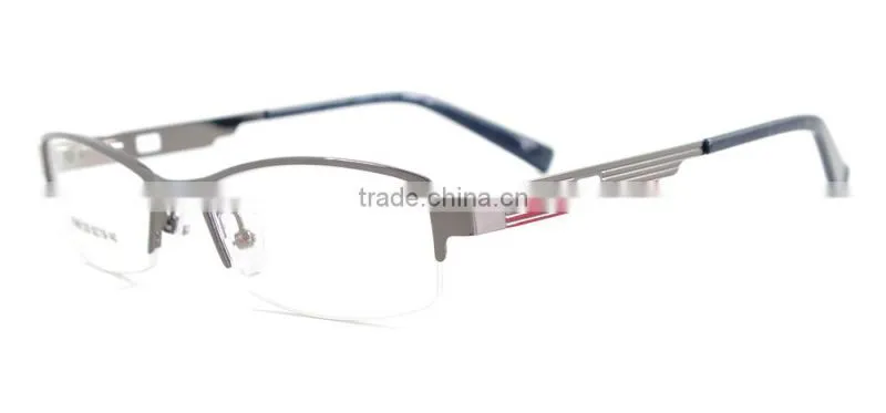 New Model Men Eyewear Metal Half Frame Glasses Frame