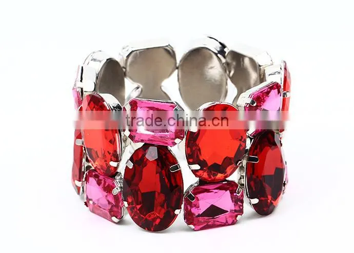 Wholesale Jewelry Factory Elastic Crystal Bracelet Exaggerate Bracelet