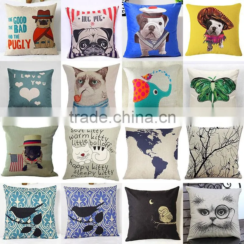 sublimation heat transfer printing pillow cover for DIY