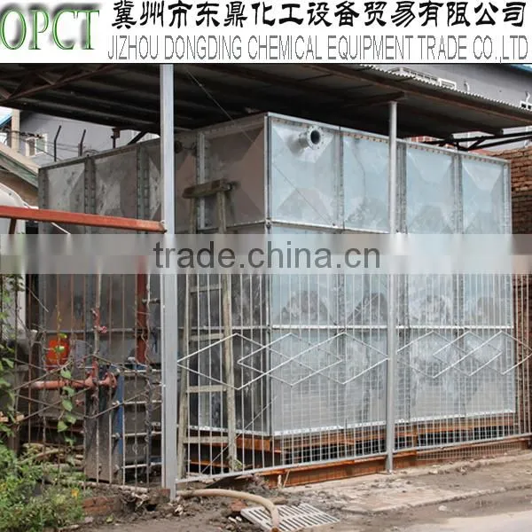 High pressed galvanized drinking water storage tank hot dip galvanized material